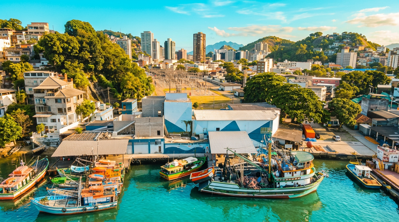 Terminal Pesqueiro Público de Vitória — vista aérea